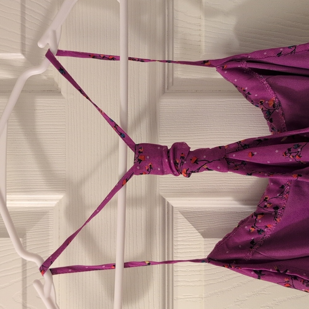 Magenta Racer Back Chiffon Tank - Picture 6 of 6